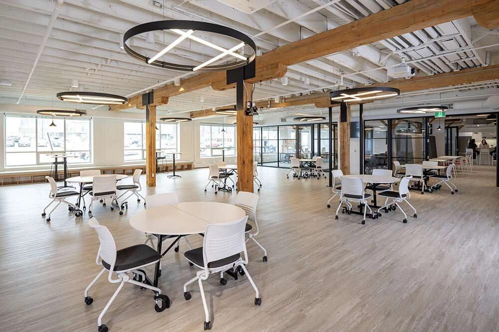 A wide image of the space helps to show off the many lighting features. © robert lowdon