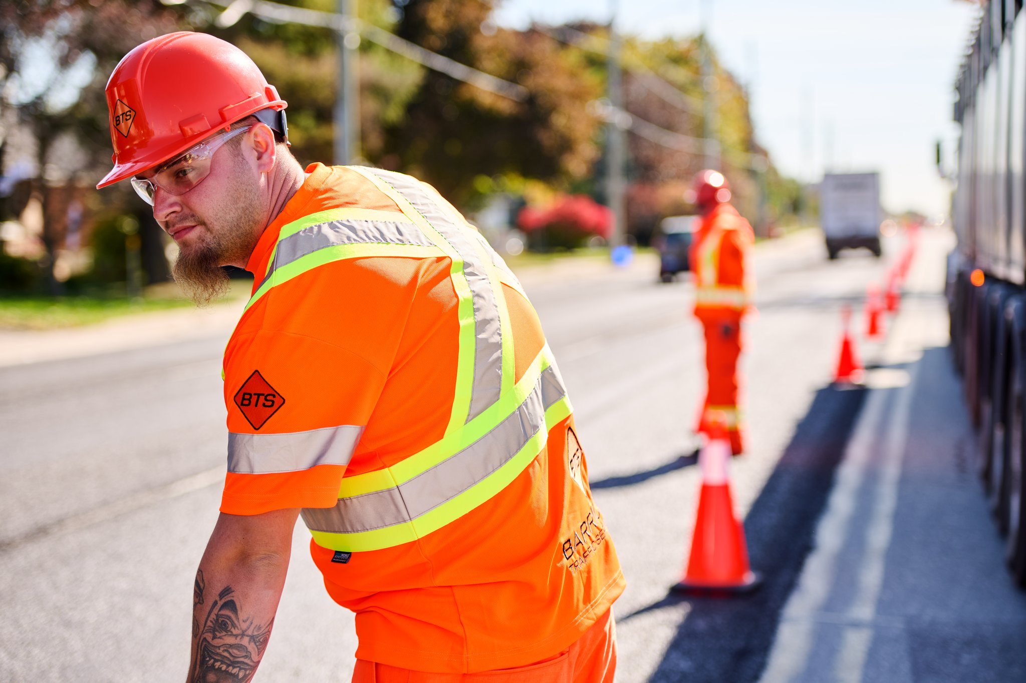 Case Study: Industrial Marketing Photography For Barricade Traffic Services Inc. - Bts Robert Lowdon Photography Rlp7259 Copy The following is a case study about an industrial marketing photography project we completed for barricade traffic services inc. , a leader in traffic management products and services in the gta and surrounding areas. The purpose of the project was to tell the story of the company by providing genuine high-quality images of actual bts work sites, as well as capture their team members in action.