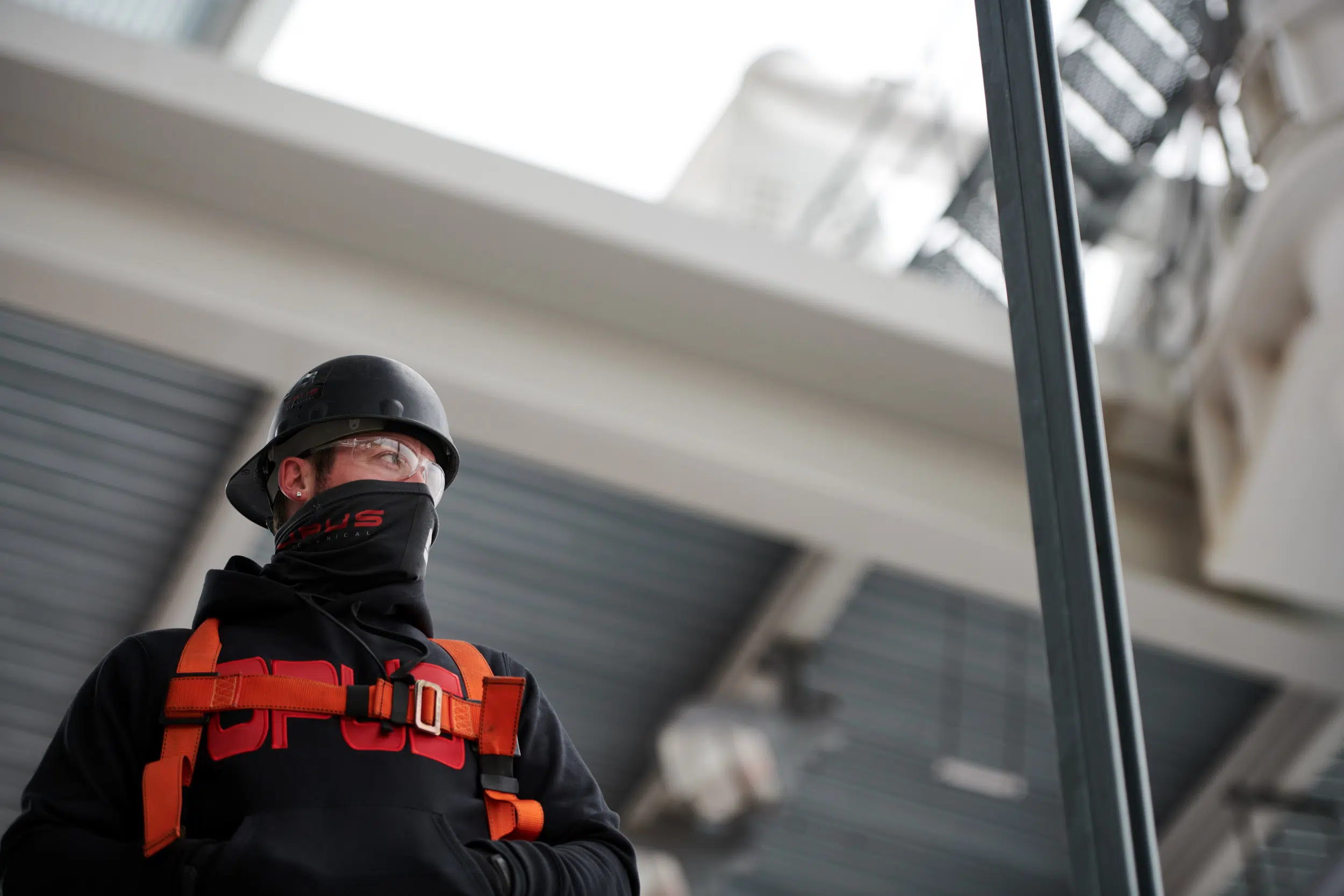 Candid image of a construction worker on site.