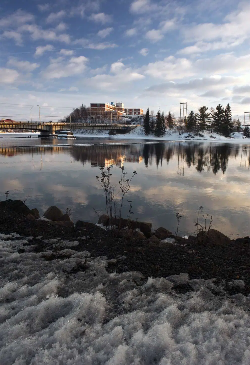 Kenora waterfront in winter. © robert lowdon