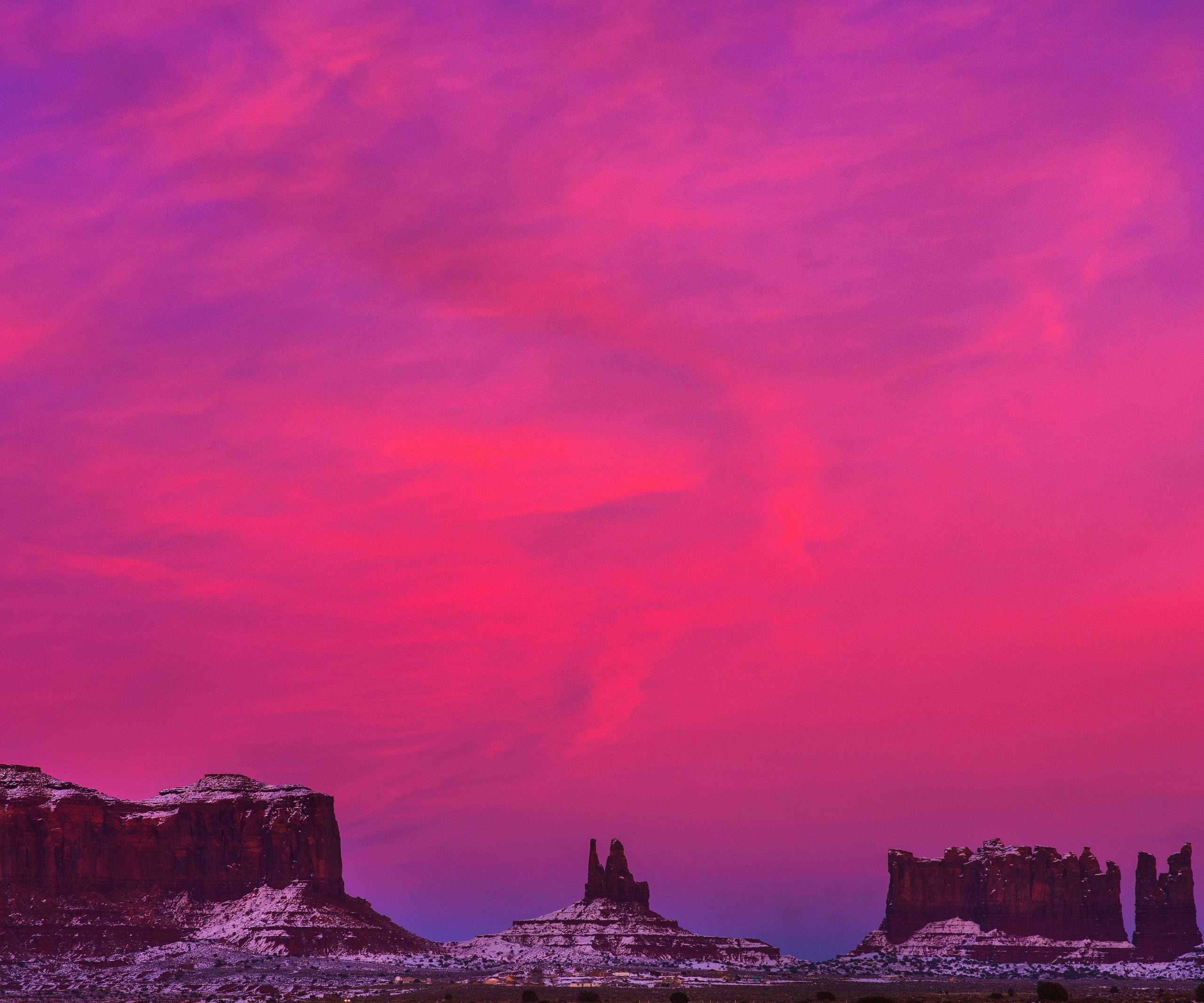 Monument valley sunset