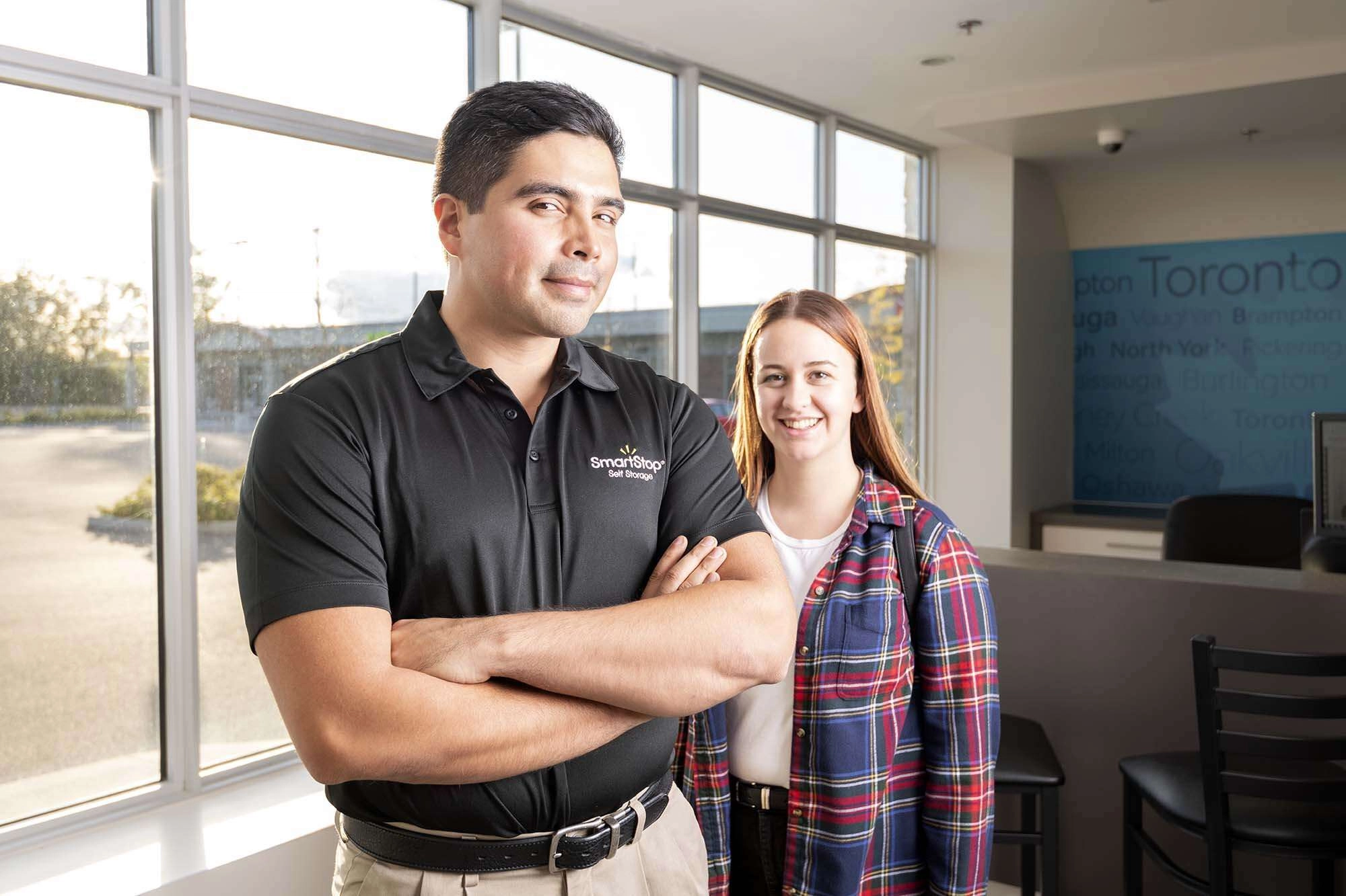 Promotional photography of staff for large storage chain