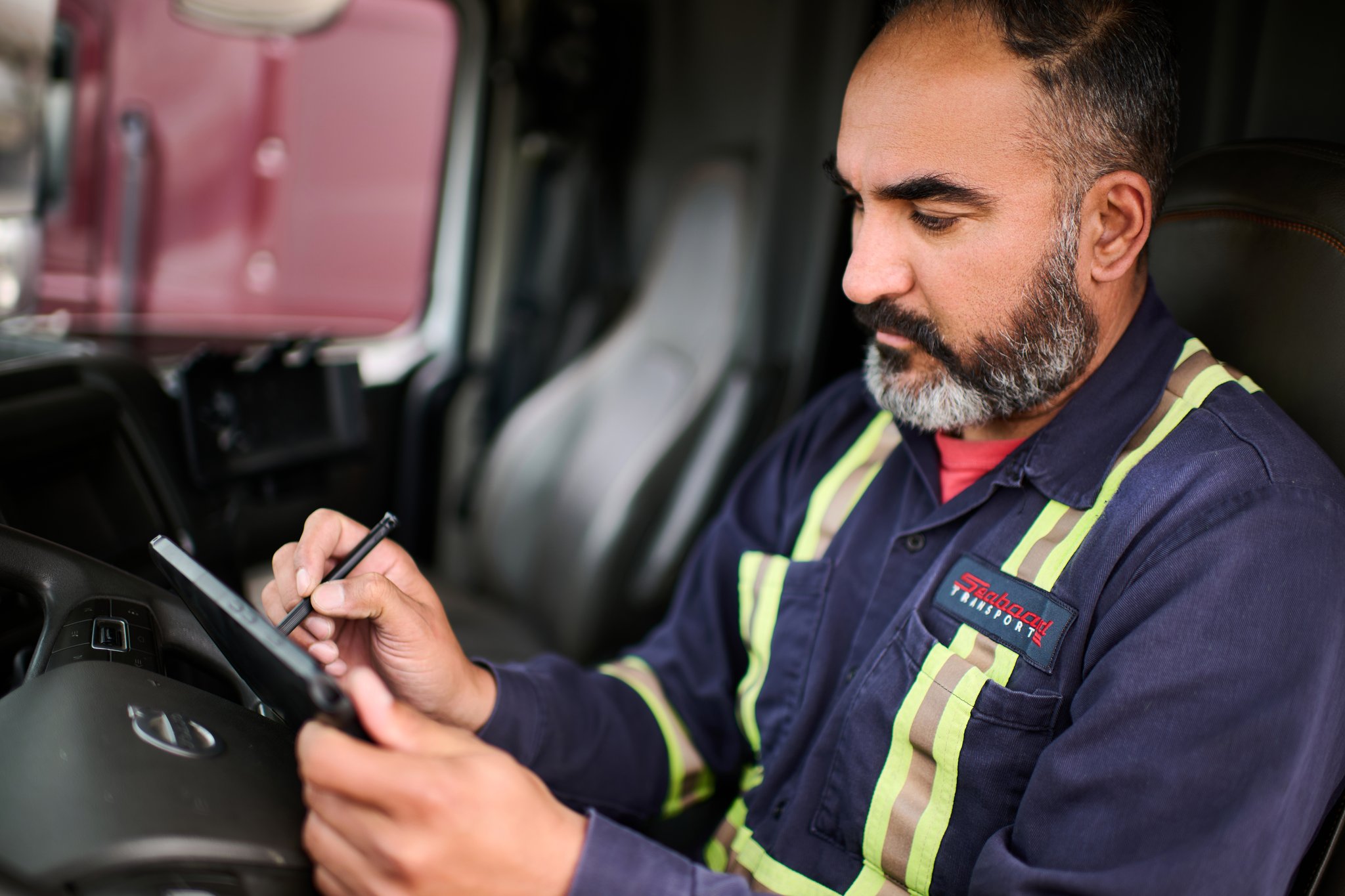 The following is a case study about an industrial transportation photography project we completed for seaboard transport group of companies, a transportation and logistics company with a specialization in the transport of hazardous materials, including bulk petroleum and chemicals. The purpose of the project was to capture images of their drivers, mechanics, and office team working on site at their toronto location.