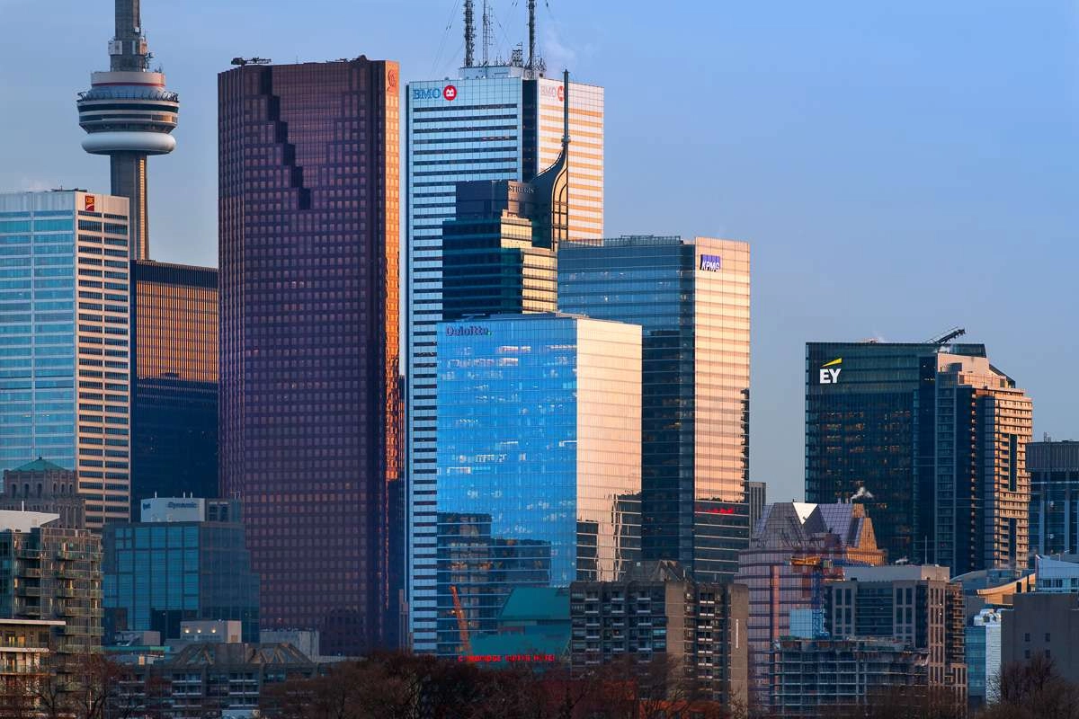 The main buildings of the toronto financial district. © robert lowdon