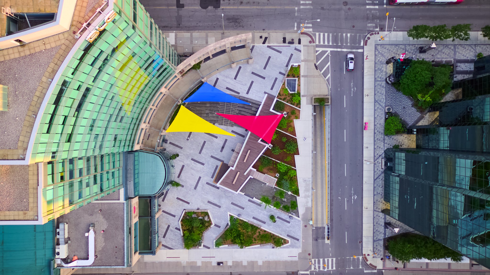 The following is a case study about an architectural mall photography project we completed for ellisdon, a leading global construction services company. They recently completed a renovation at the world exchange plaza in ottawa, and we were tasked with completing photography of the refresh, along with drone photography of the exterior.